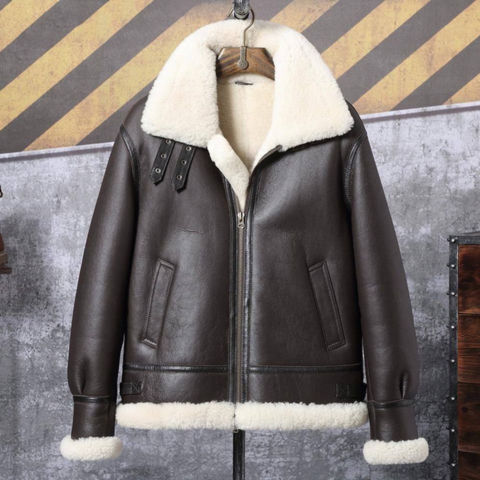 B3bomber Jacket with fur